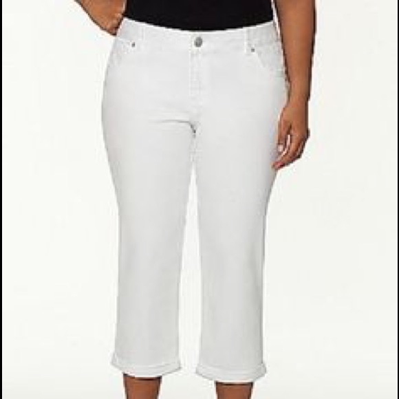lane bryant white jeans